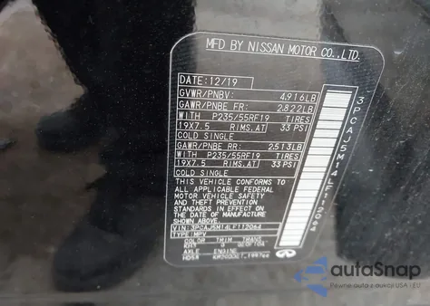 2020 Infiniti Qx50 Essential из США, поврежденный, VIN 3PCAJ5M14LF112064